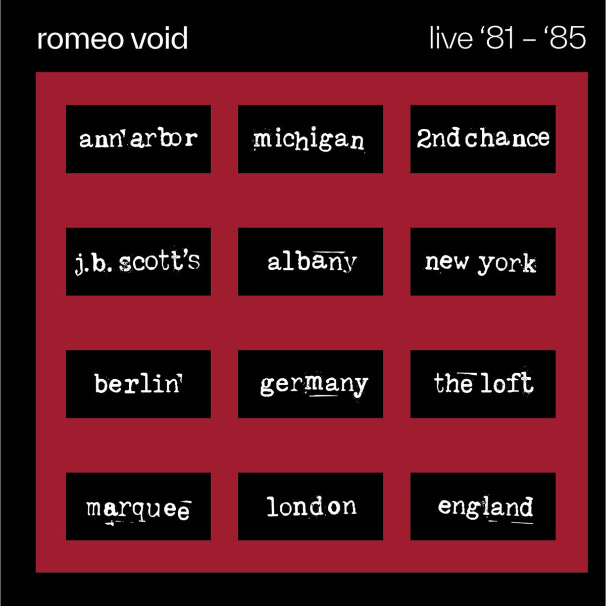 Romeo Void - Live '81-'85 Product Image