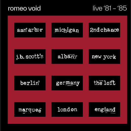 Romeo Void - Live '81-'85 Product Image
