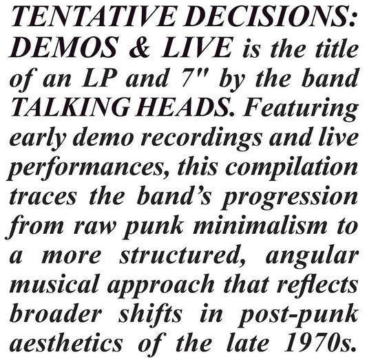 Tentative Decisions 1974 - 1976 - RSD Black Friday 2025