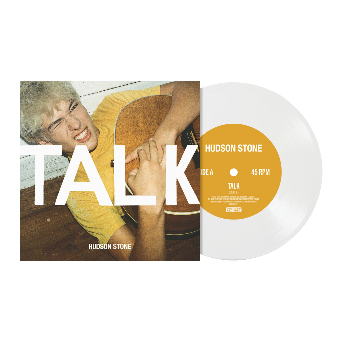 Hudson Stone – Talk / Overthinker – 7" - White