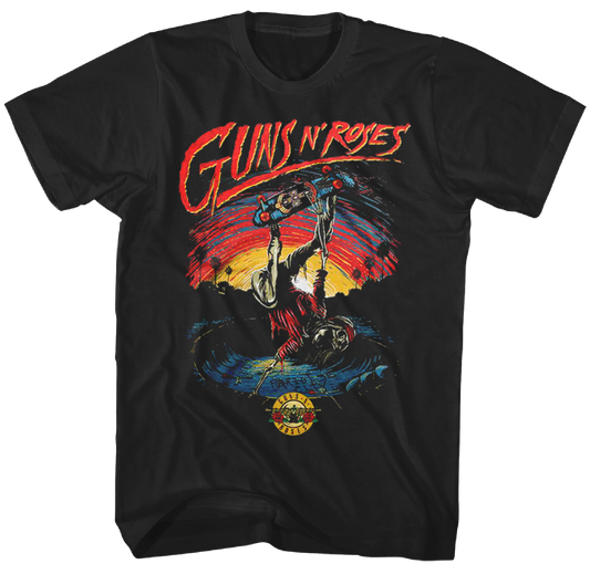 Guns N Roses - Skater Tshirt Black Product Image