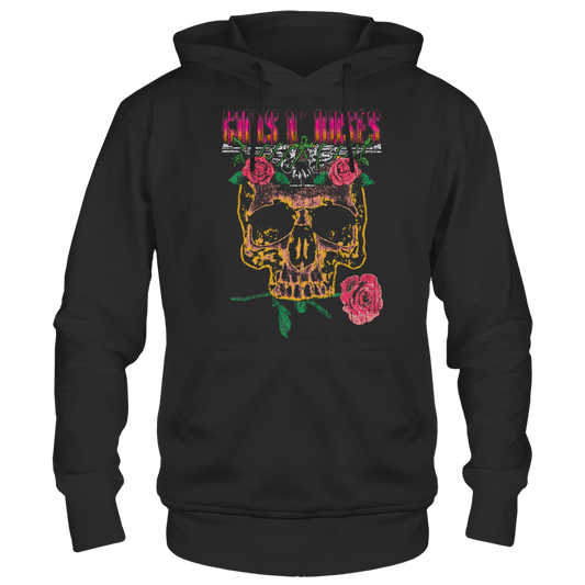 Guns N Roses - 1991 Skull Hoodie Black Product Image