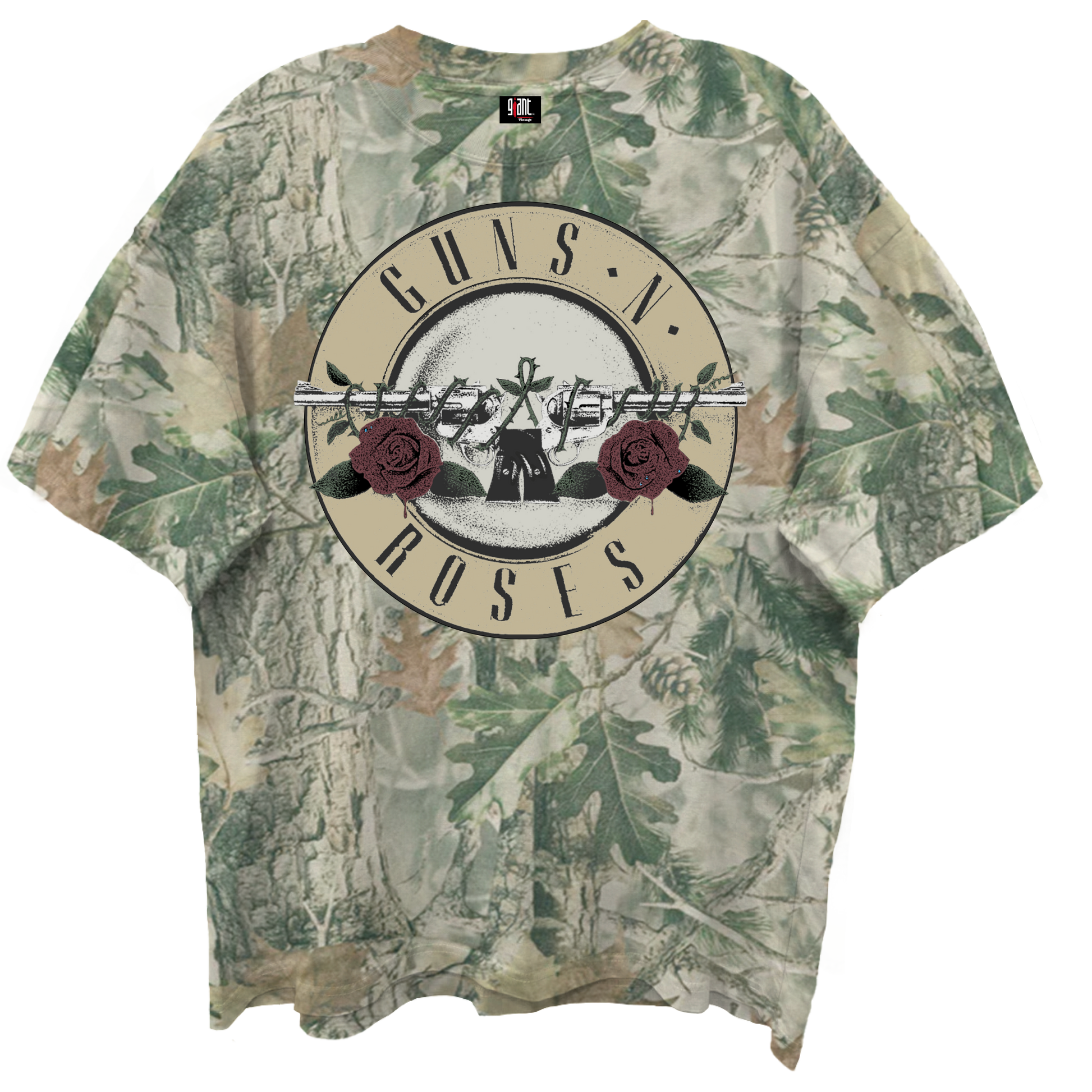 Guns N Roses - Bullet T Shirt Giant Camo Product Image