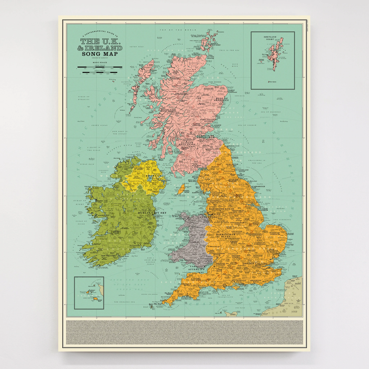 UK and Ireland Song Map