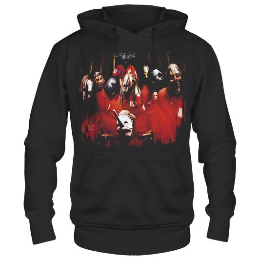 Slipknot - Band Photo Print Hoodie Black Product Image