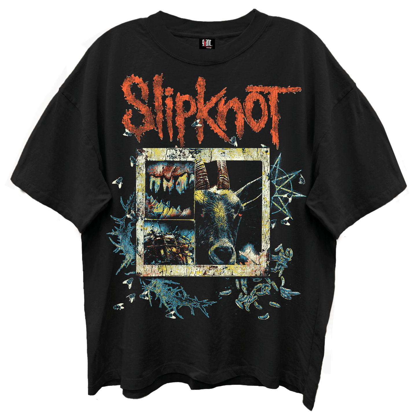 Slipknot - Evergreen Giant Frt/bk T Shirt Black Product Image