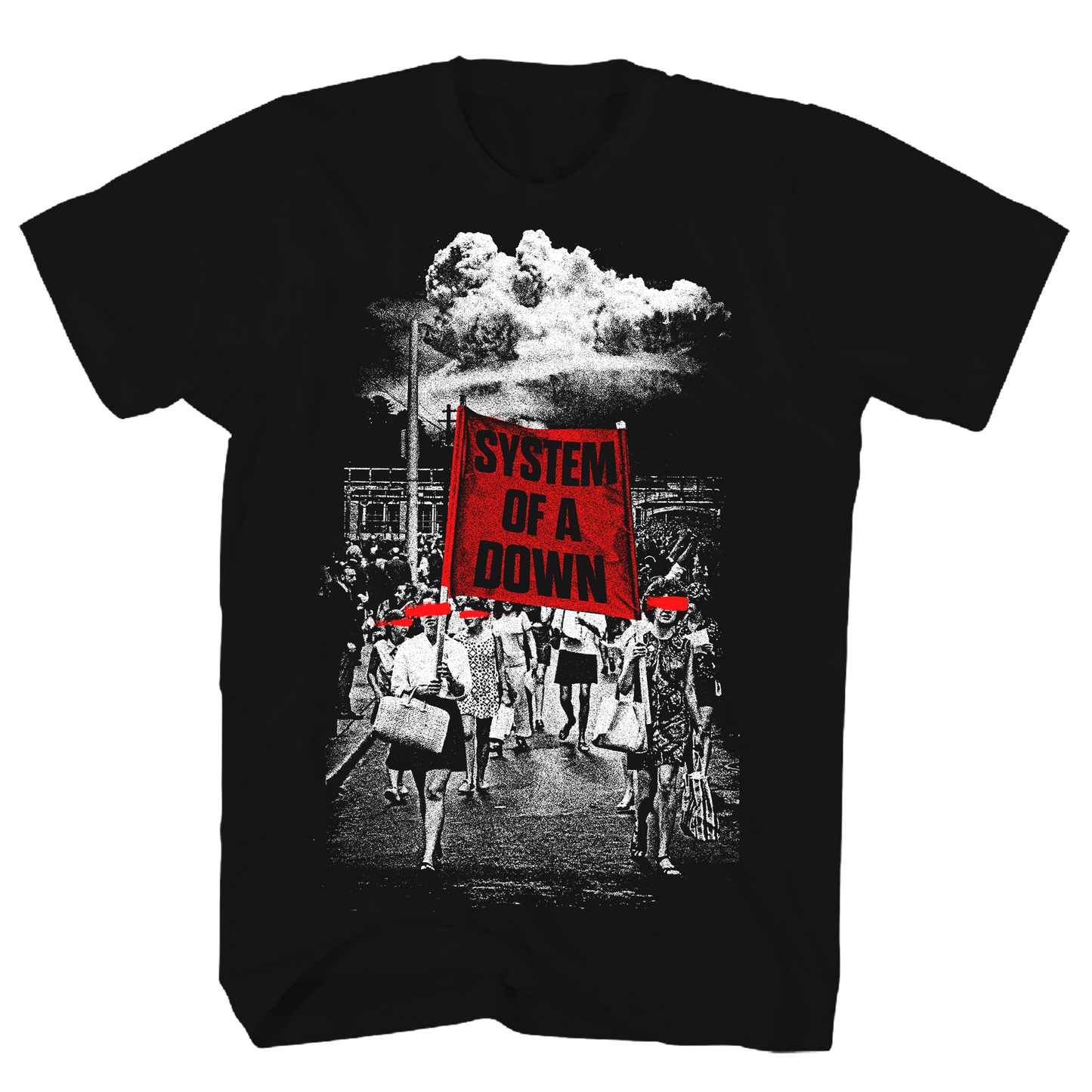 System Of A Down - Banner March T Shirt 1x Black Product Image