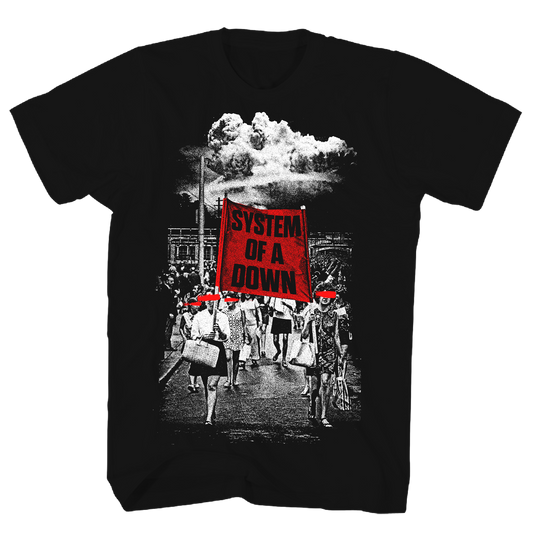 System Of A Down - Banner March T Shirt 1x Black Product Image