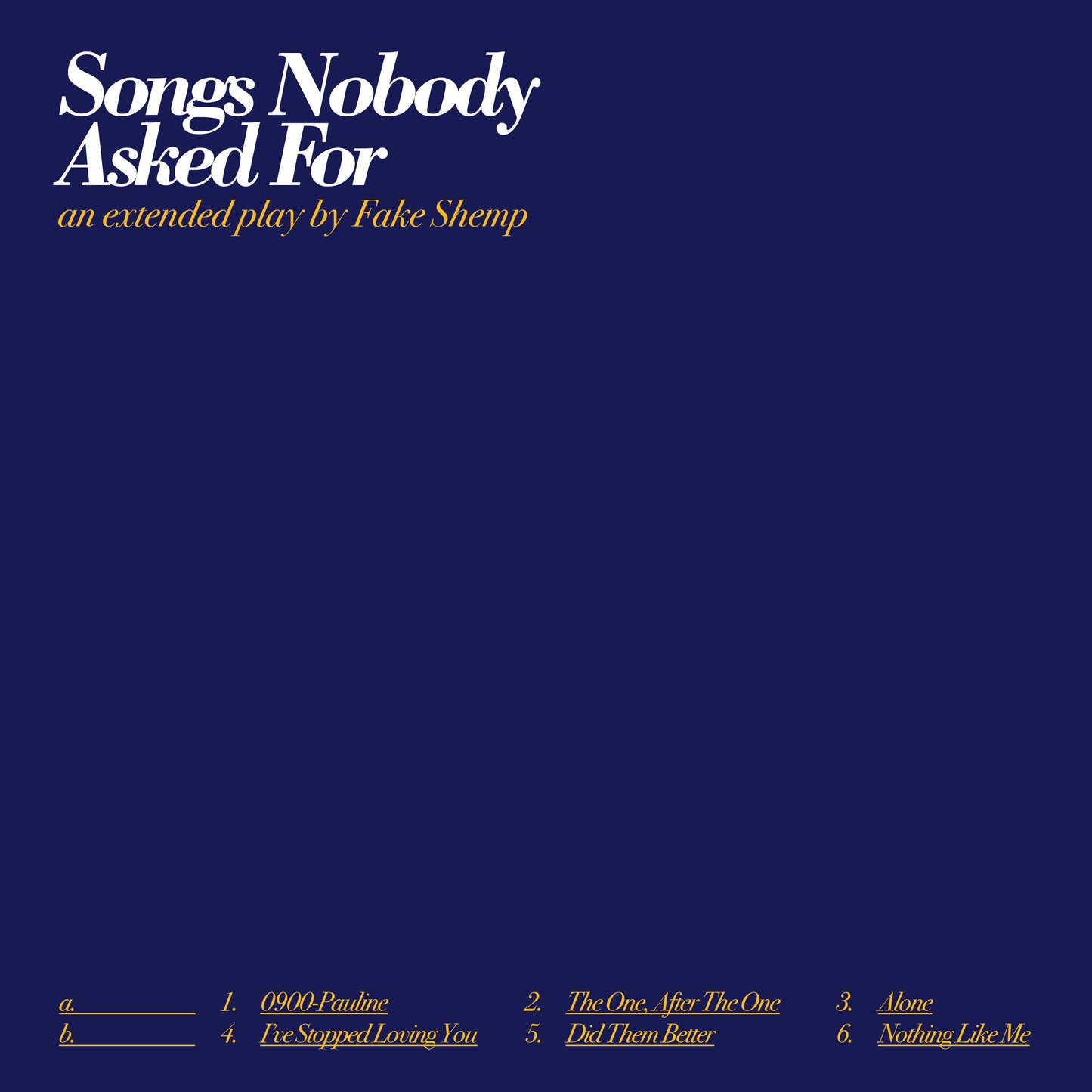Songs Nobody Asked For
