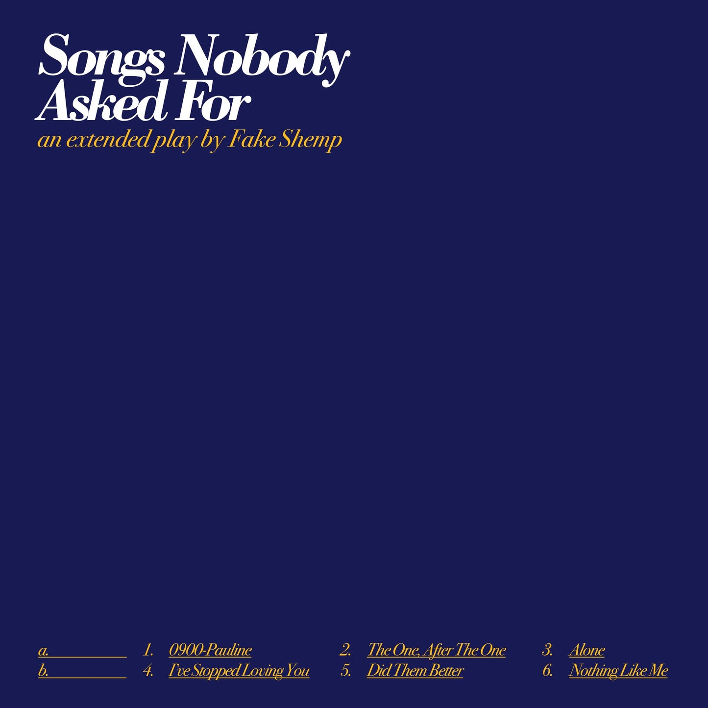 Songs Nobody Asked For