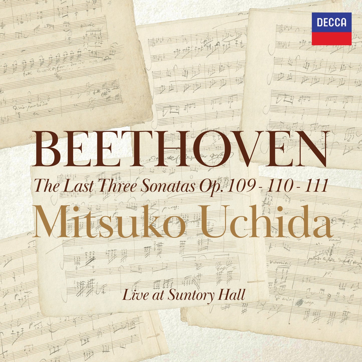 Mitsuko Uchida - Beethoven: Piano Sonatas, Opp. 109, 110 & 111 (Live at Suntory Hall, Tokyo, 2025) Album Cover