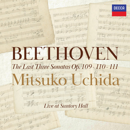 Mitsuko Uchida - Beethoven: Piano Sonatas, Opp. 109, 110 & 111 (Live at Suntory Hall, Tokyo, 2025) Album Cover