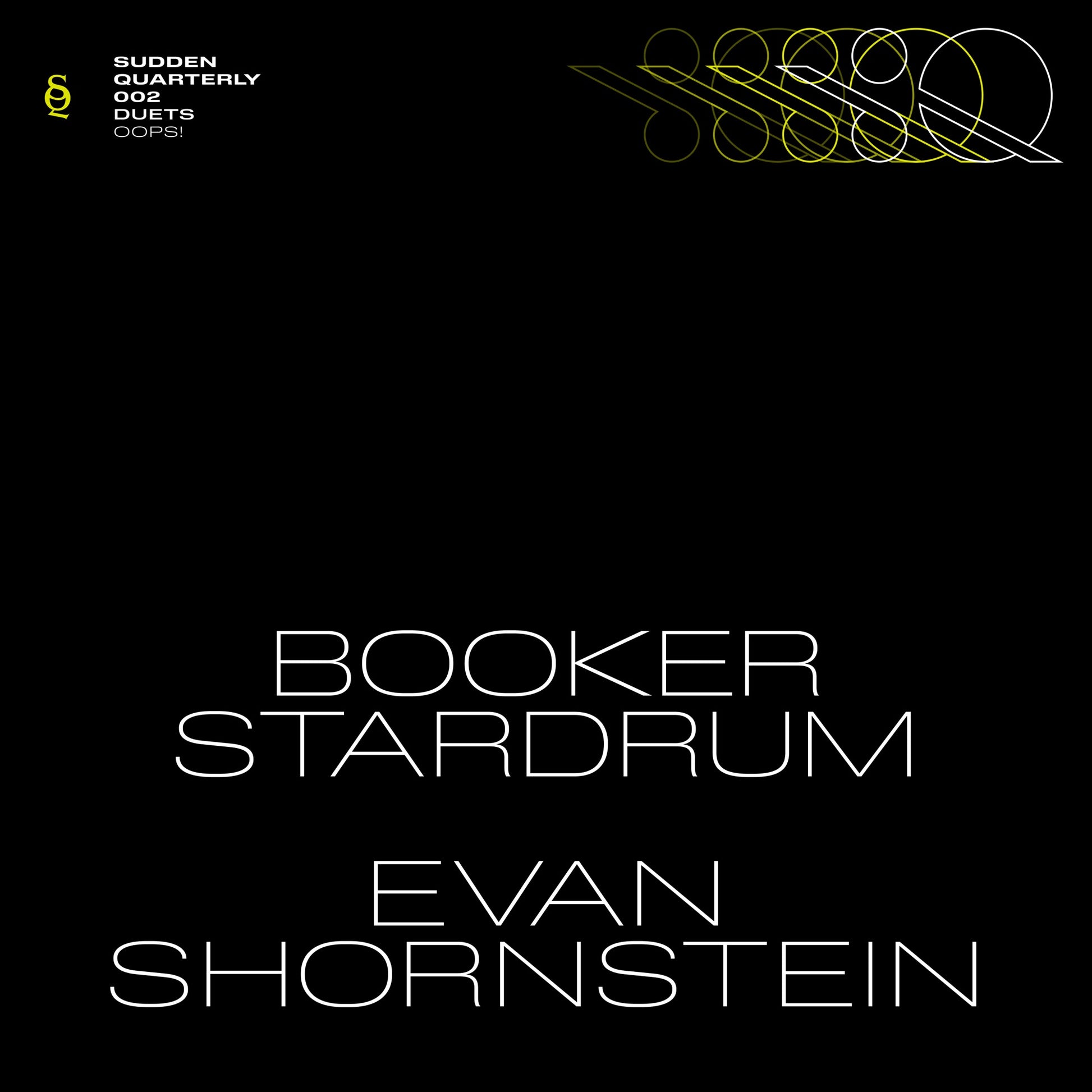 Booker Stardrum & Evan Shornstein - OOPS! Album Cover