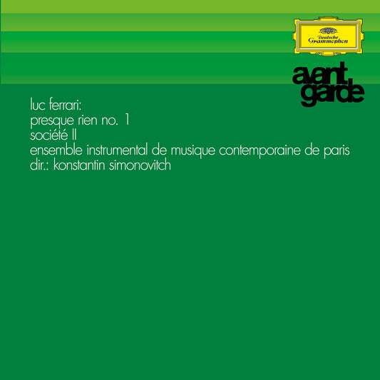 Gérard Frémy, Ensemble Instrumental De Musique Contemporaine De Paris, Luc Ferrari & Konstantin Simonovitch - Ferrari: Presque Rien No. 1 & Société II Album Cover
