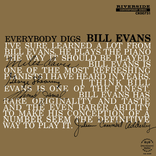 Bill Evans Trio - Everybody Digs Bill Evans (Mono Mix) [Remastered 2024] Album Cover