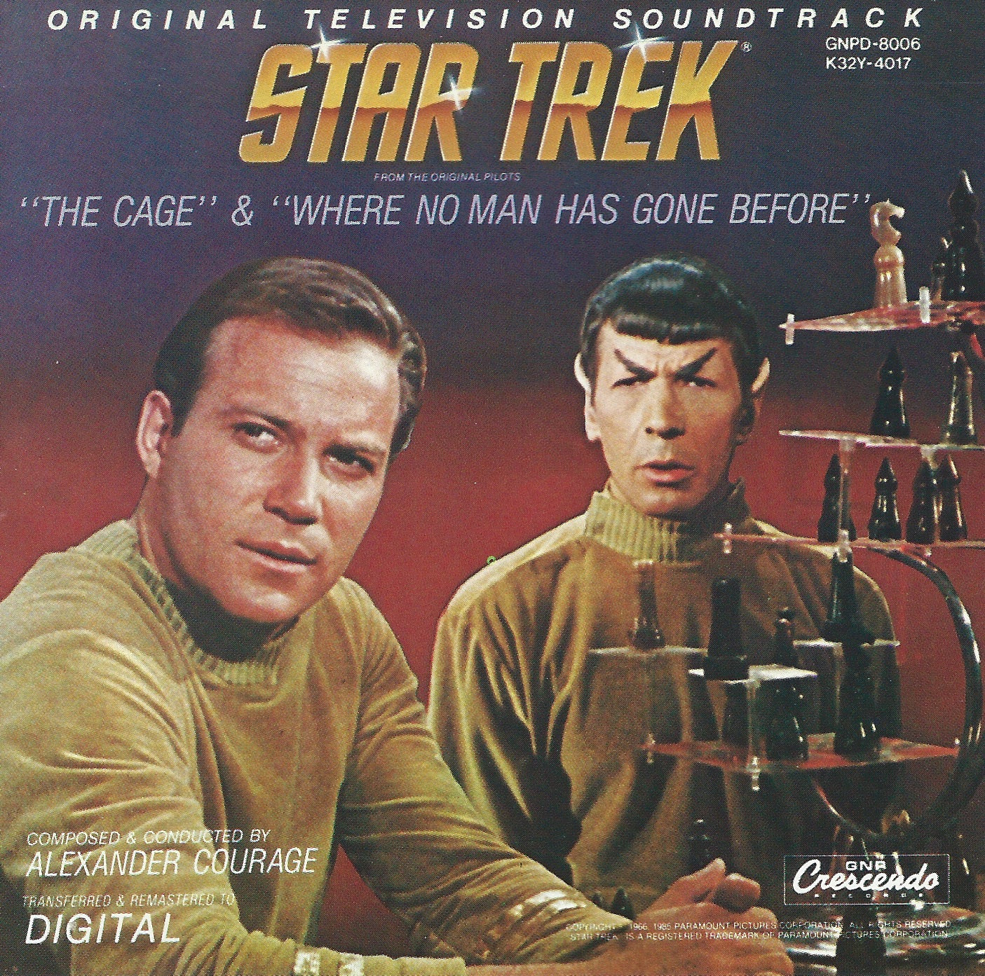 Alexander Courage - Star Trek: "The Cage" & "Where No Man Has Gone Before" Album Cover