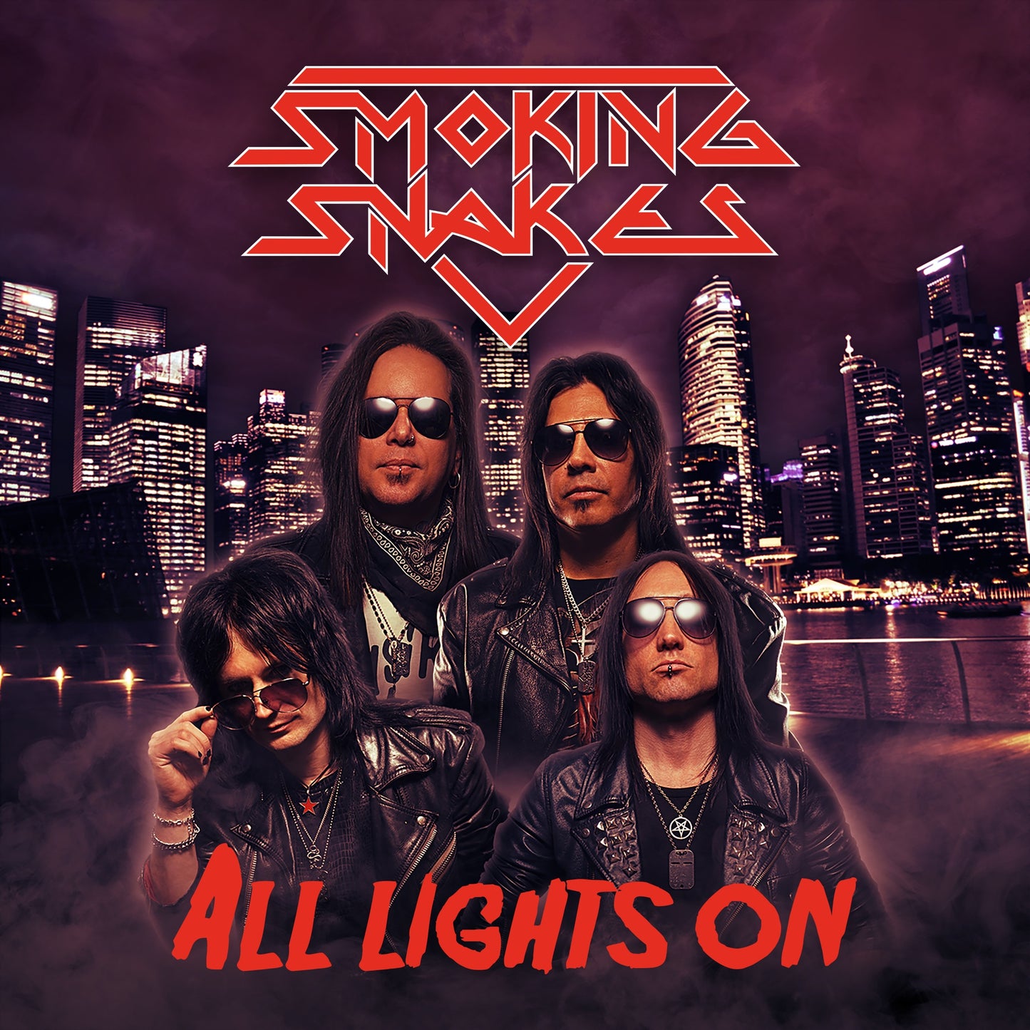 Smoking Snakes - All Lights On Album Cover