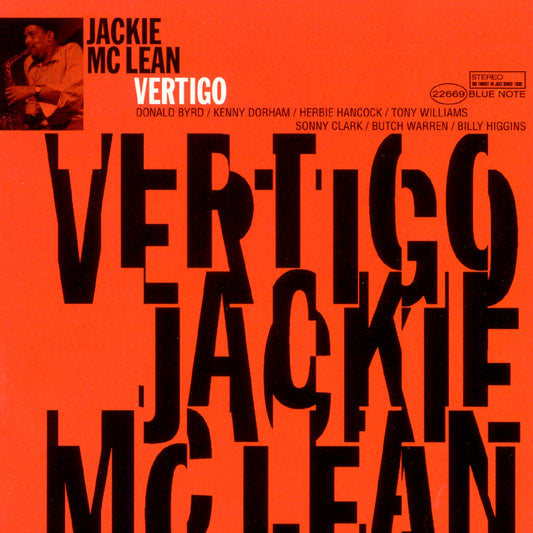 Jackie McLean - Vertigo Album Cover