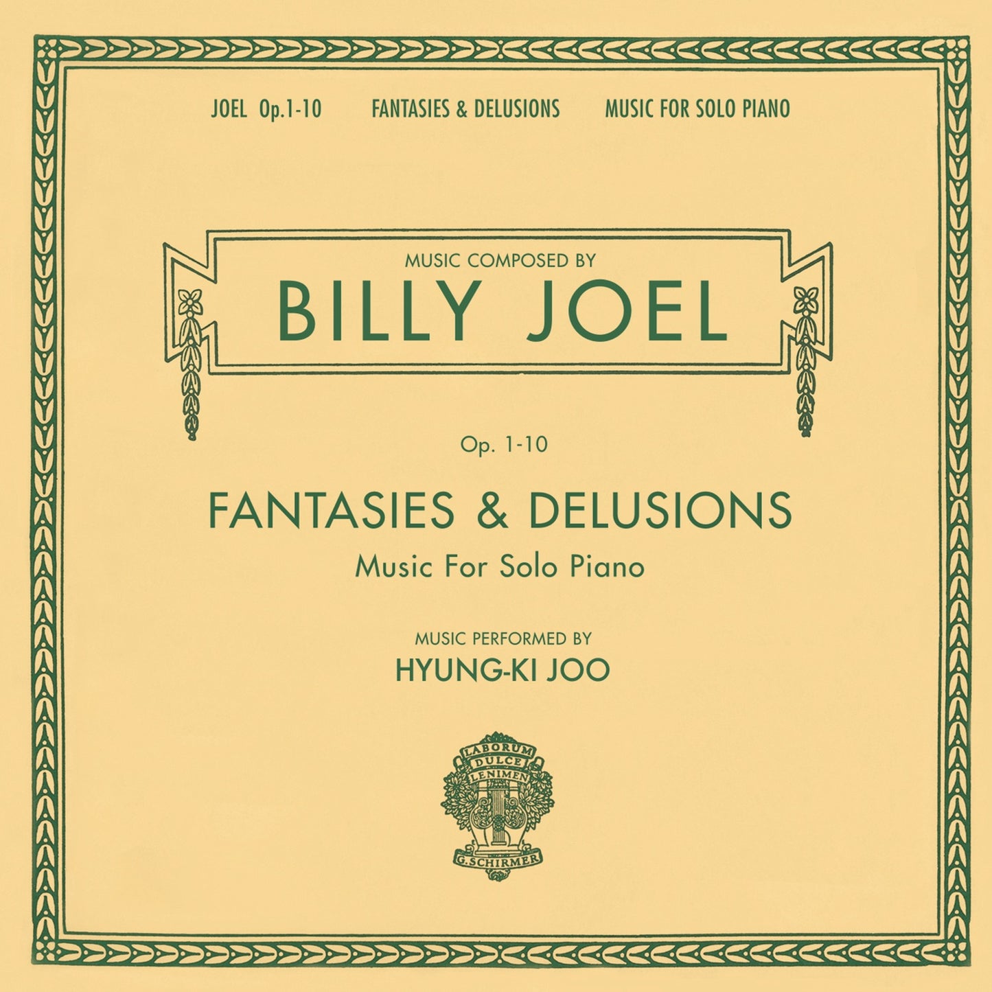 Hyung-Ki Joo - Billy Joel: Fantasies & Delusions, Op. 1-10 - Music for Solo Piano Album Cover