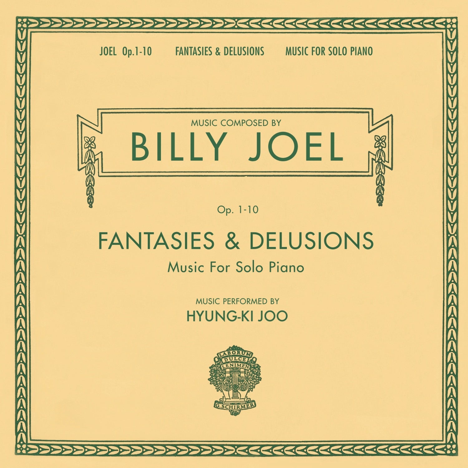 Hyung-Ki Joo - Billy Joel: Fantasies & Delusions, Op. 1-10 - Music for Solo Piano Album Cover
