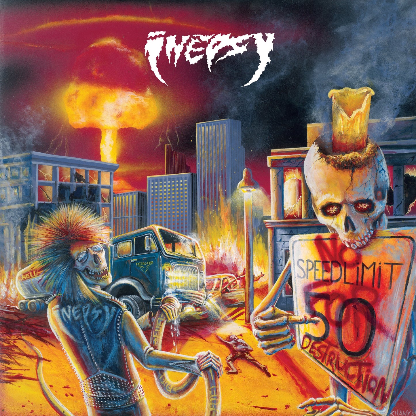 Inepsy - No Speed Limit For Destruction Album Cover