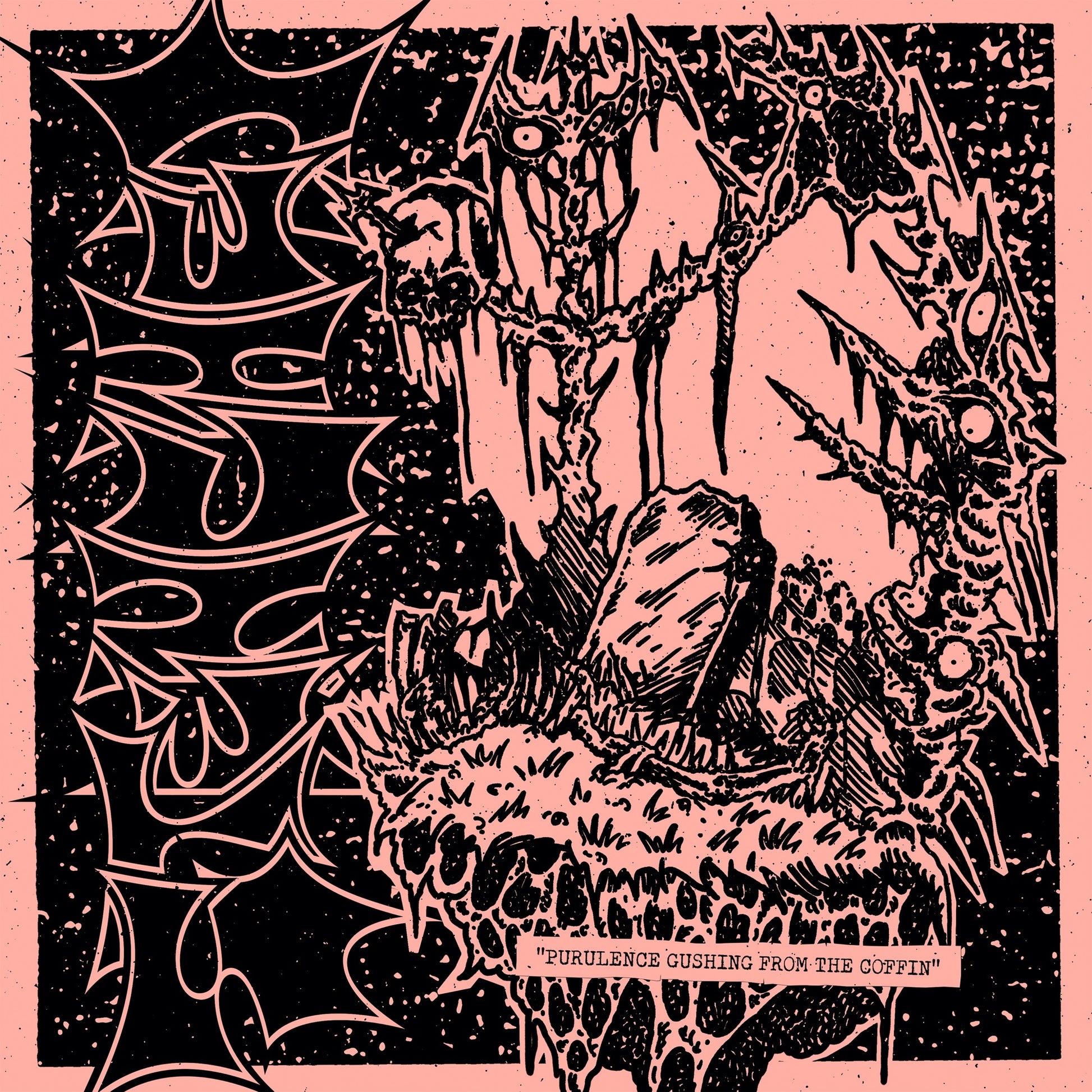 Stenched - Purulence Gushing from the Coffin Album Cover