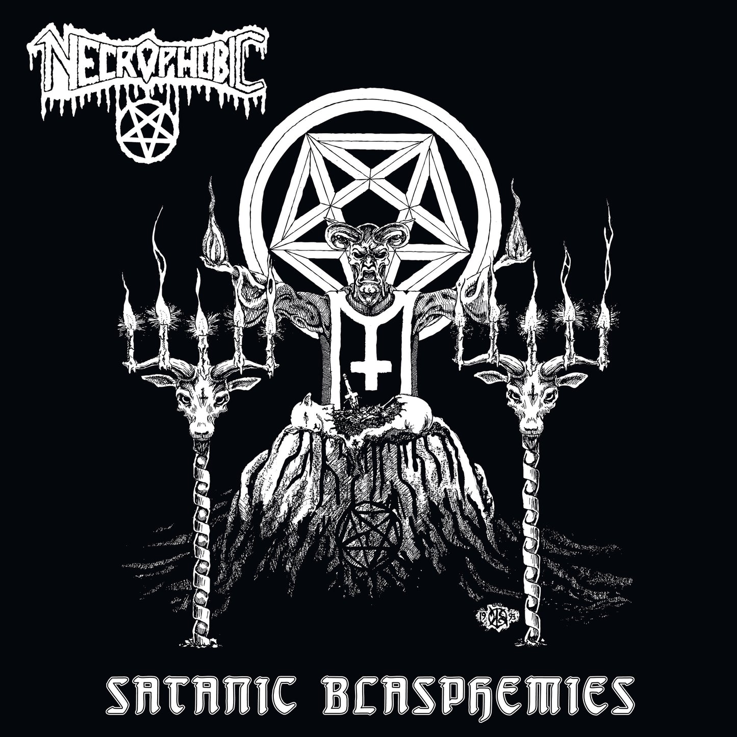 Necrophobic - Satanic Blasphemies Album Cover