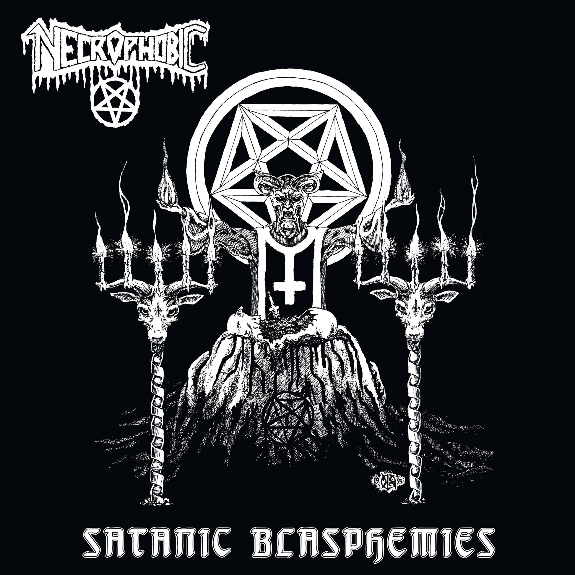 Necrophobic - Satanic Blasphemies Album Cover