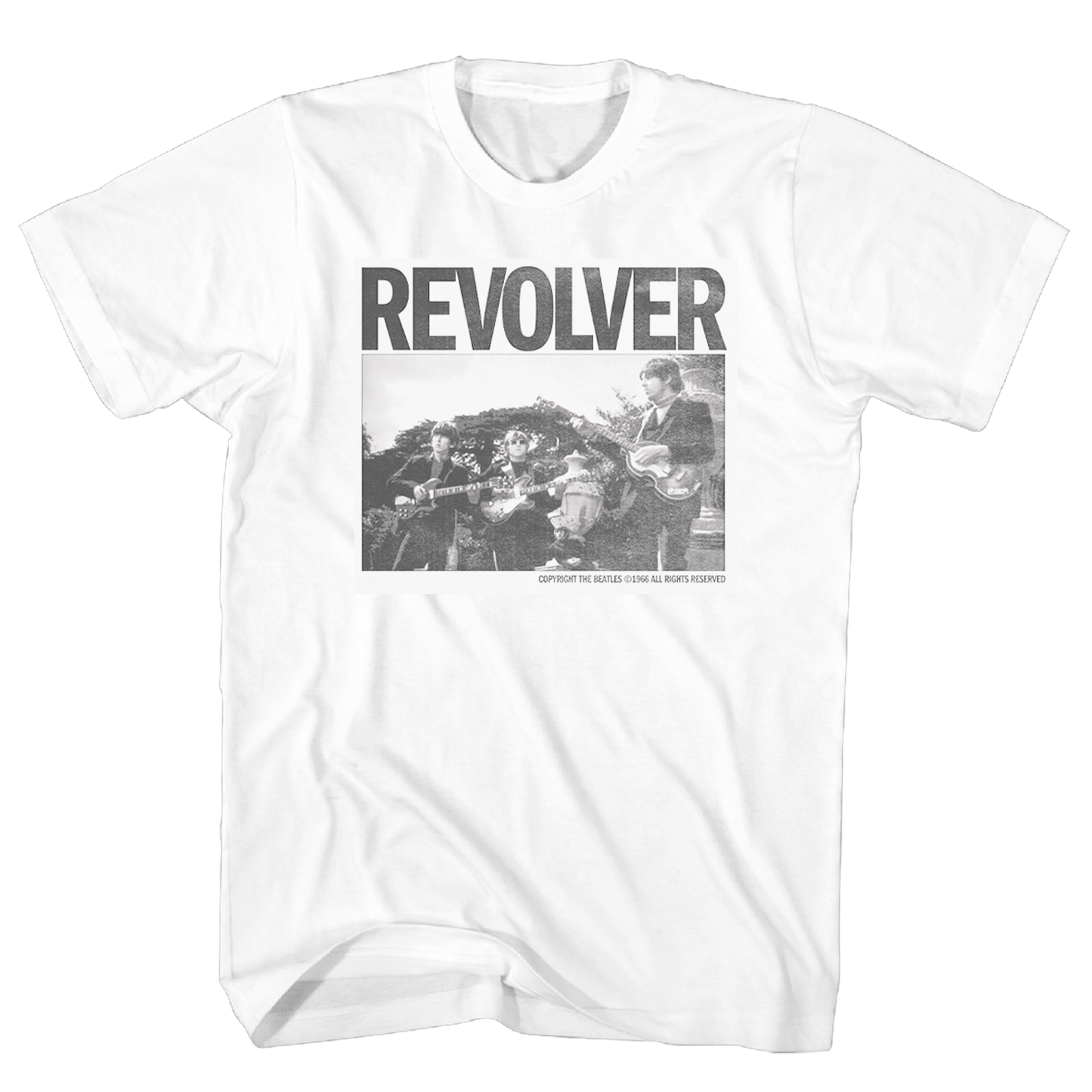 Beatles - Revolver Band Tshirt Wht Product Image