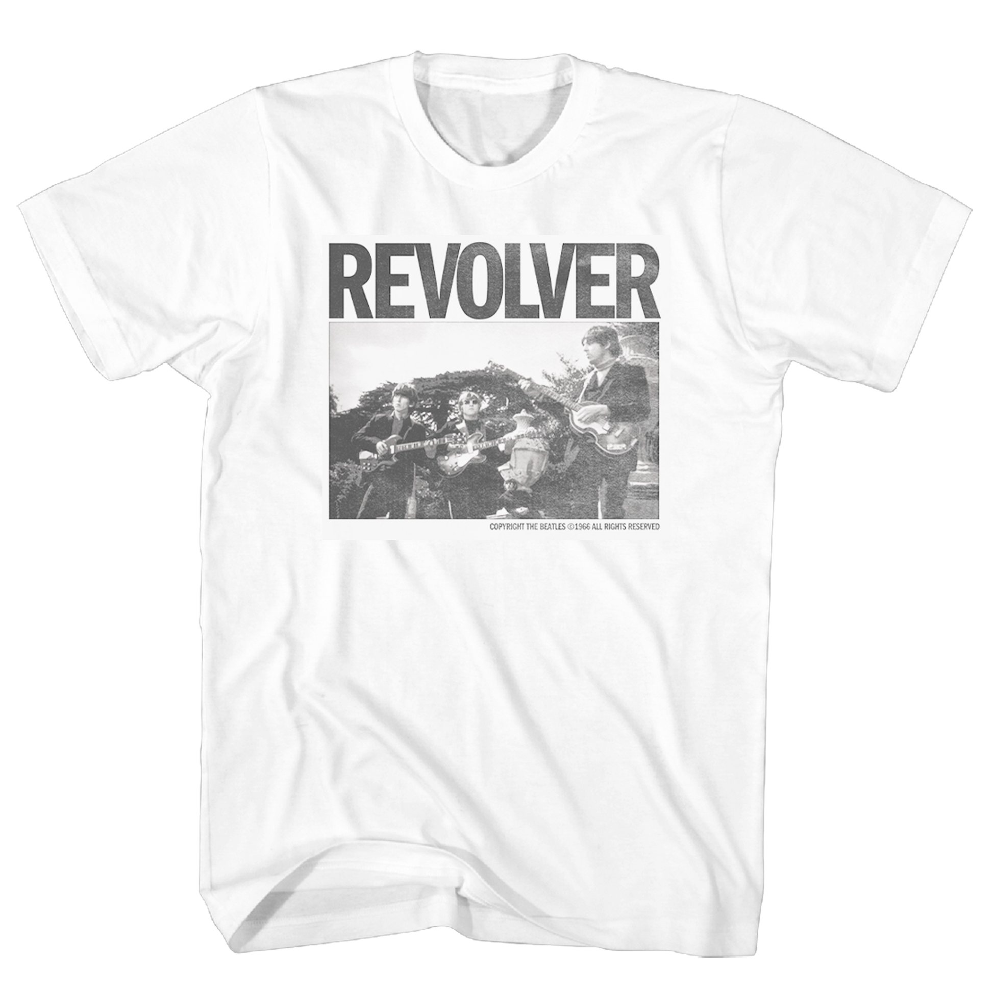 Beatles - Revolver Band Tshirt Wht Product Image