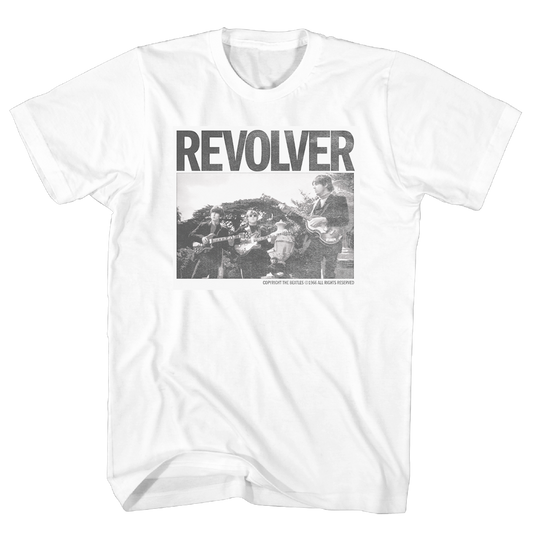 Beatles - Revolver Band Tshirt Wht Product Image