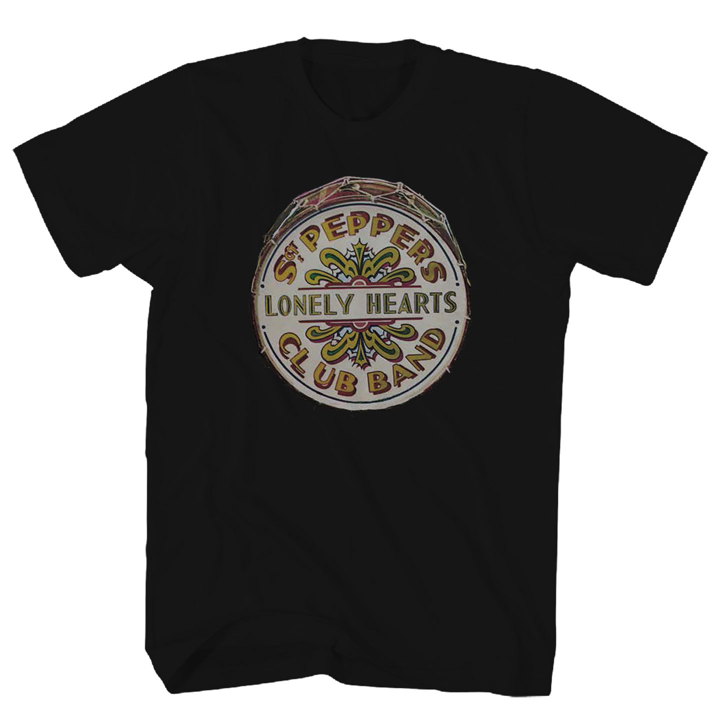 Beatles - Sgt Peppers Drumtshirt Black Product Image