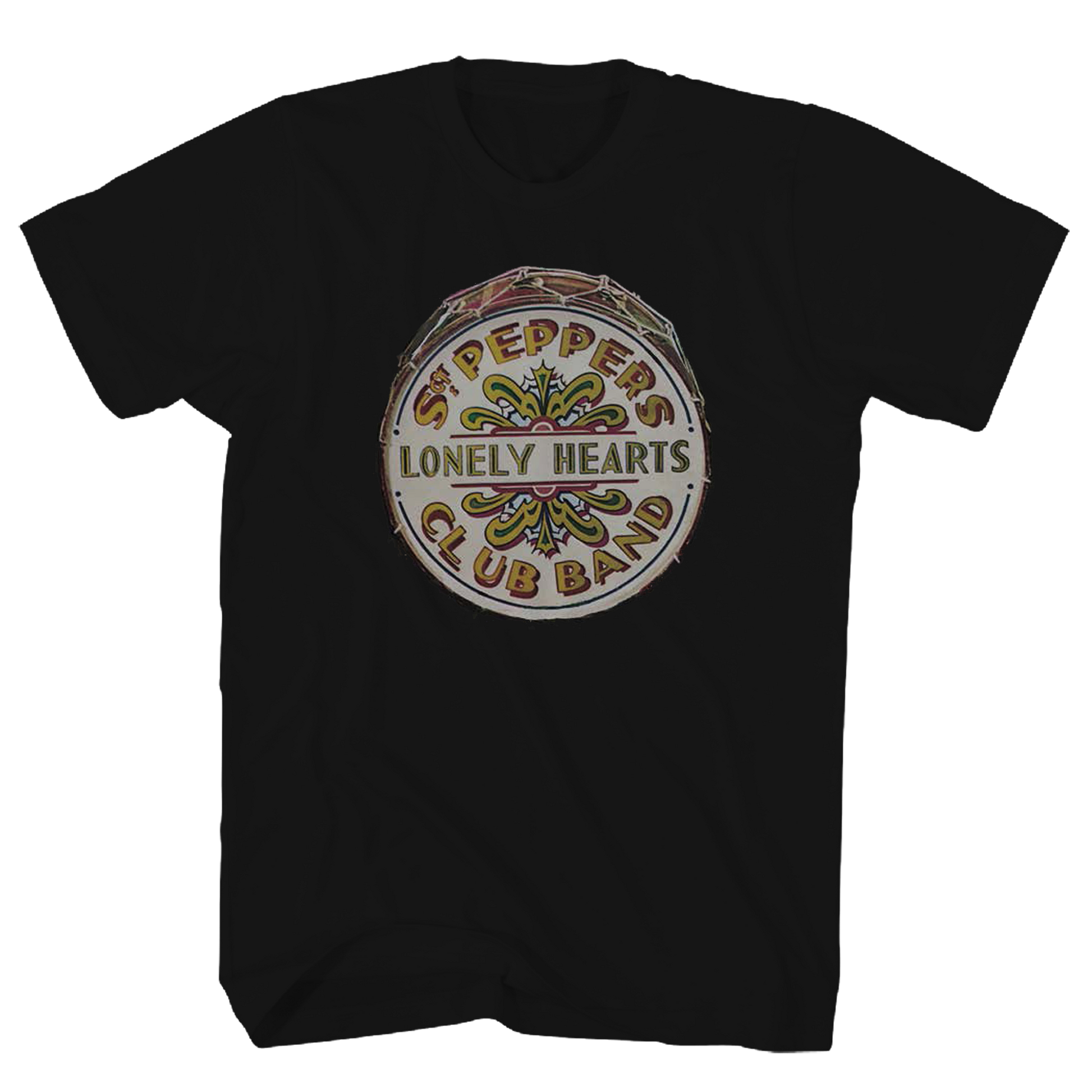 Beatles - Sgt Peppers Drumtshirt Black Product Image