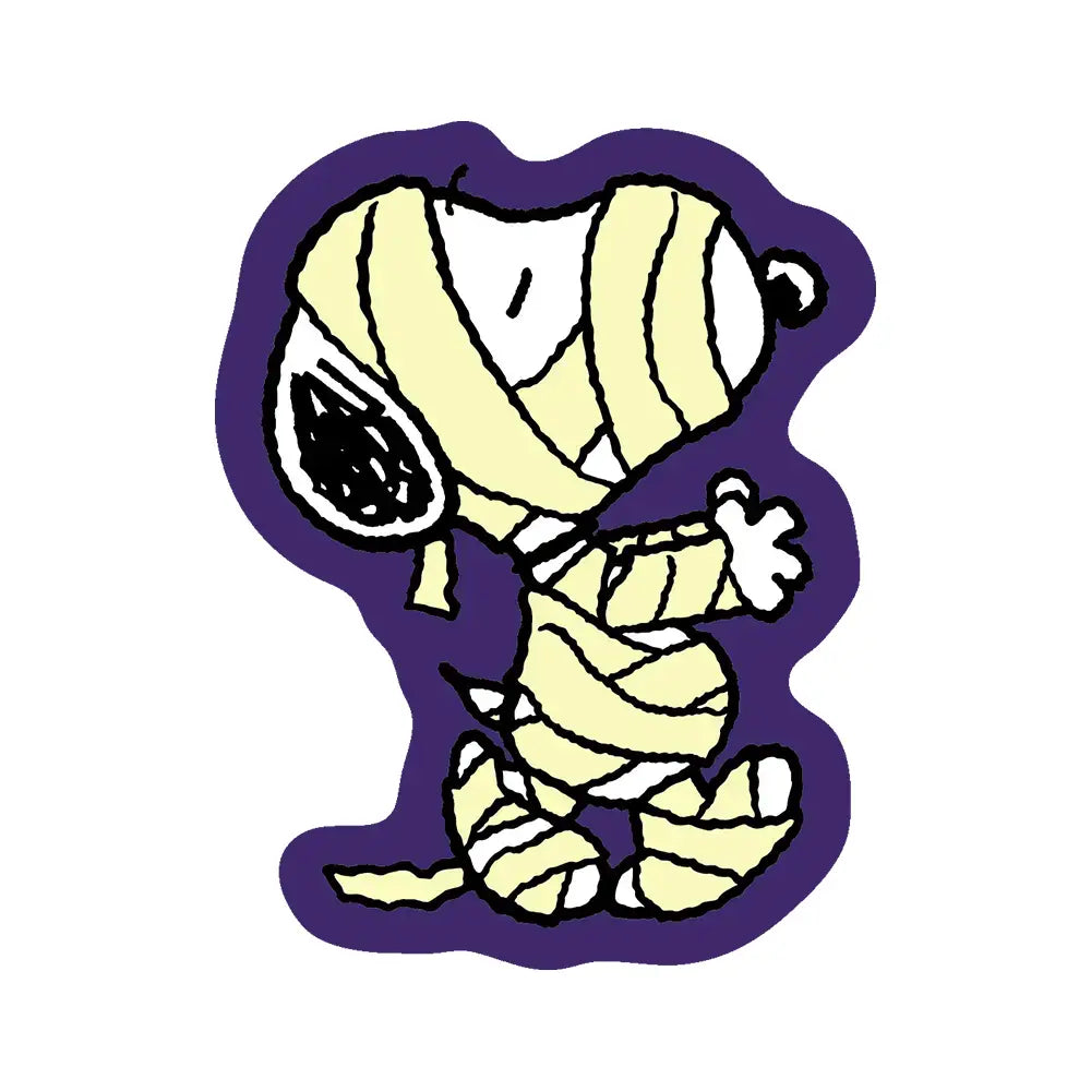 Glowing Mummy Snoopy - Die-Cut Sticker (Halloween)