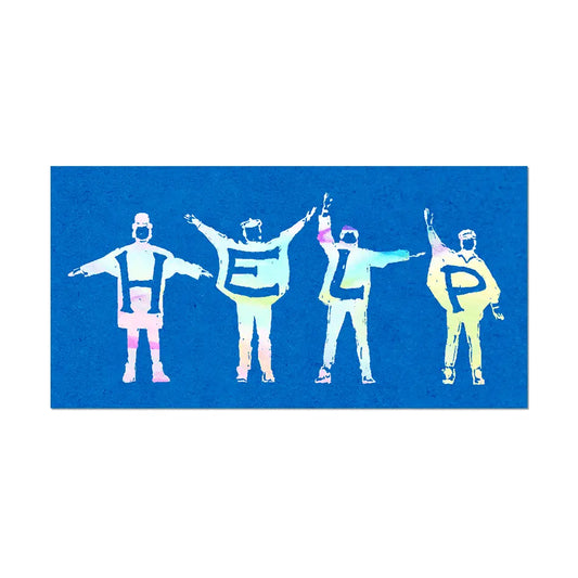 HELP by The Beatles - Die-Cut Sticker