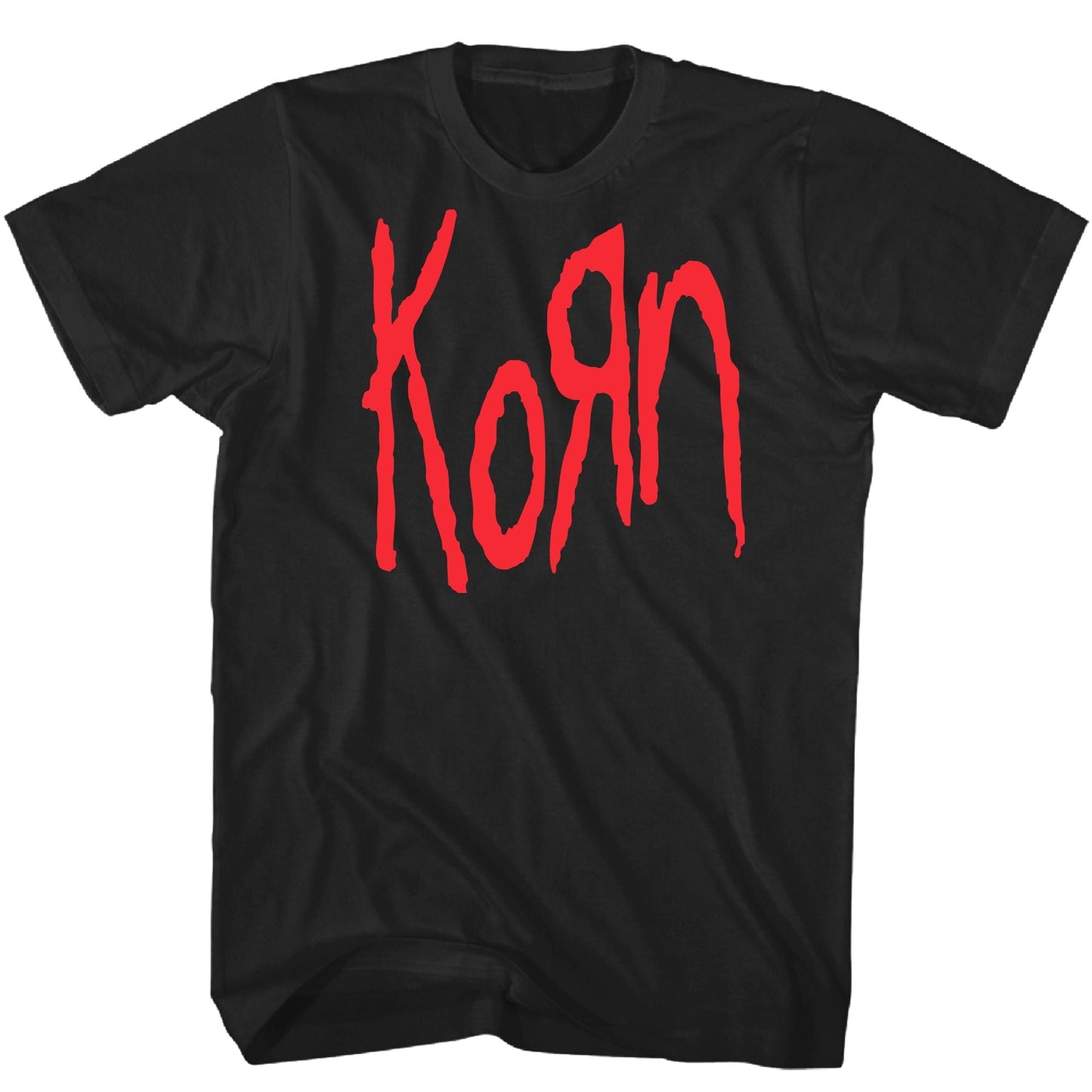 Korn - Korn Red Logo Tshrit Black Product Image