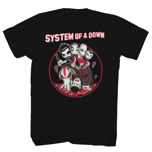 System Of A Down - Mushroom People Tshirt Black Product Image