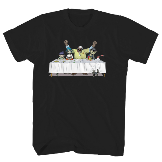 Gorillaz - Dinner Table Tshirt Black Product Image