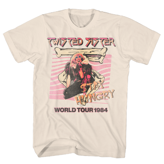 Twisted Sister - Stay Hungry Wt 1984 Tshirt Ntrl Product Image