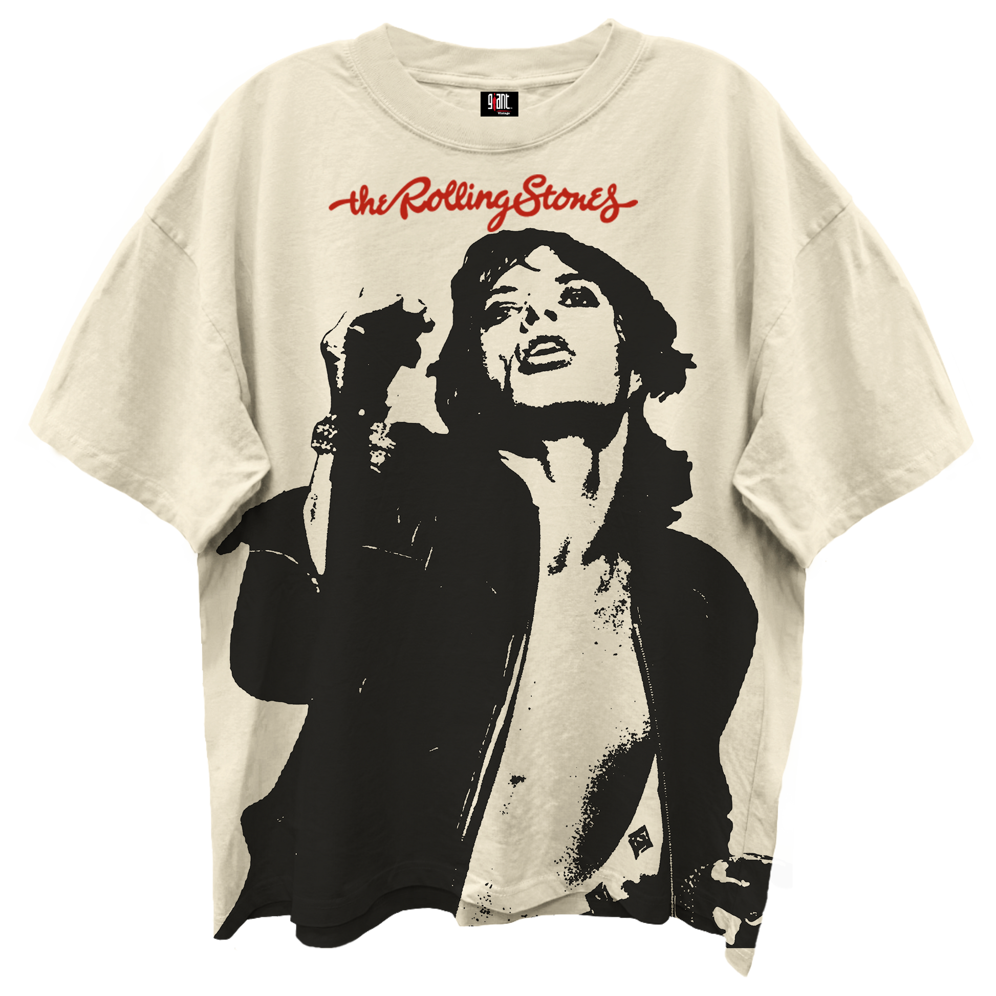 Rolling Stones - Mick Jagger Giant Vintage Tsh Wh Product Image
