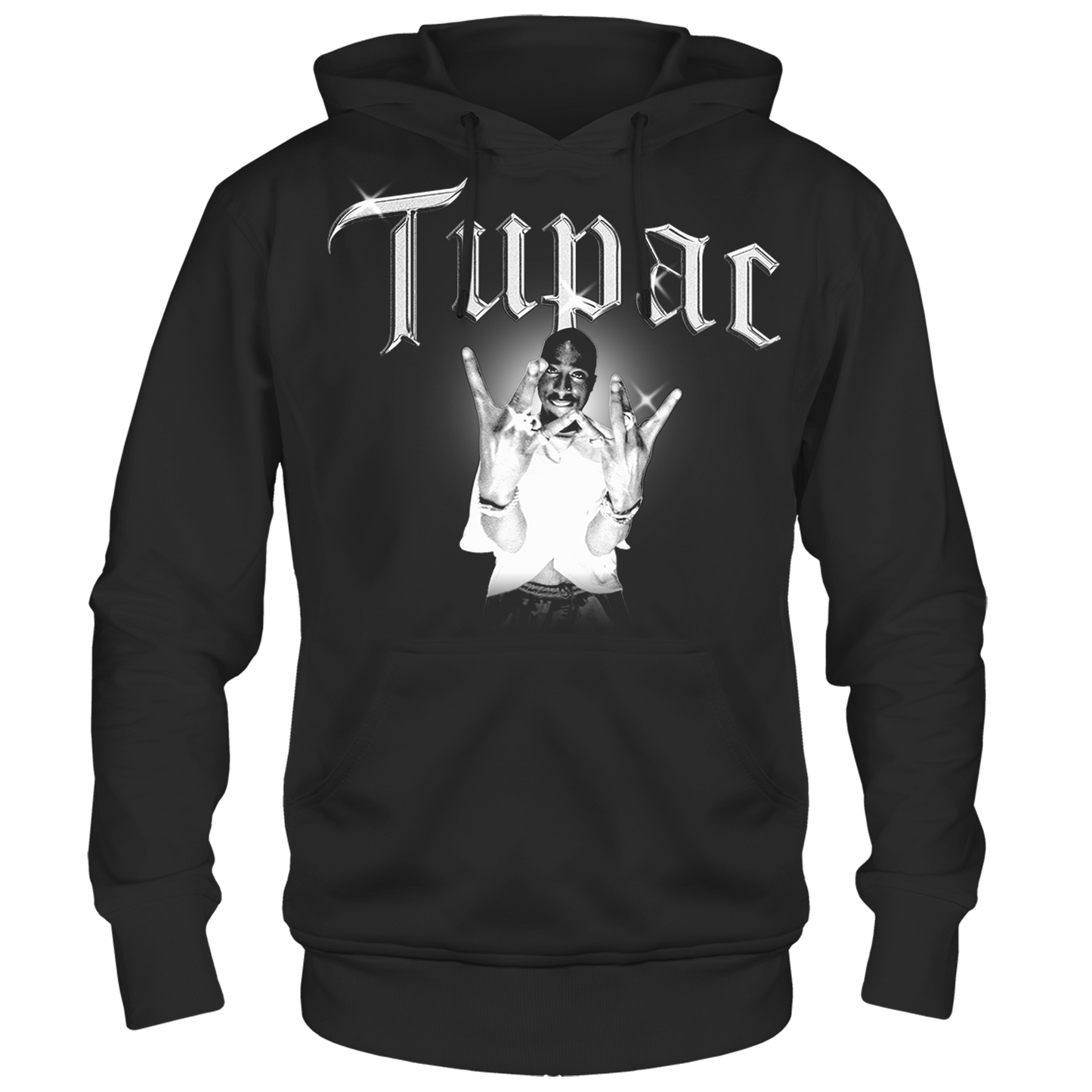 Tupac - B&w West Coast Photo Hoodie Product Image