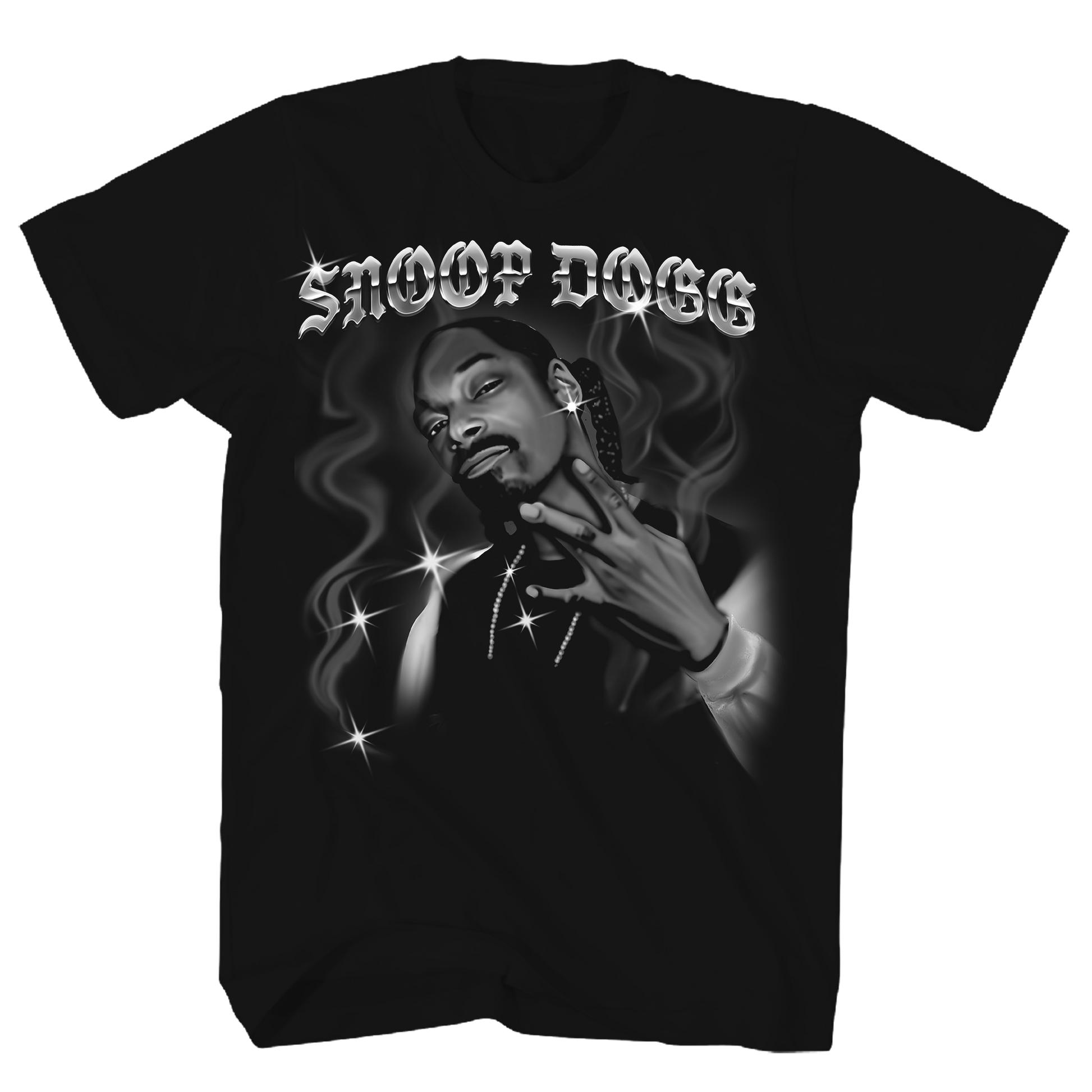 Snoop Dog - Air Brush T Shirt 1x Black Product Image