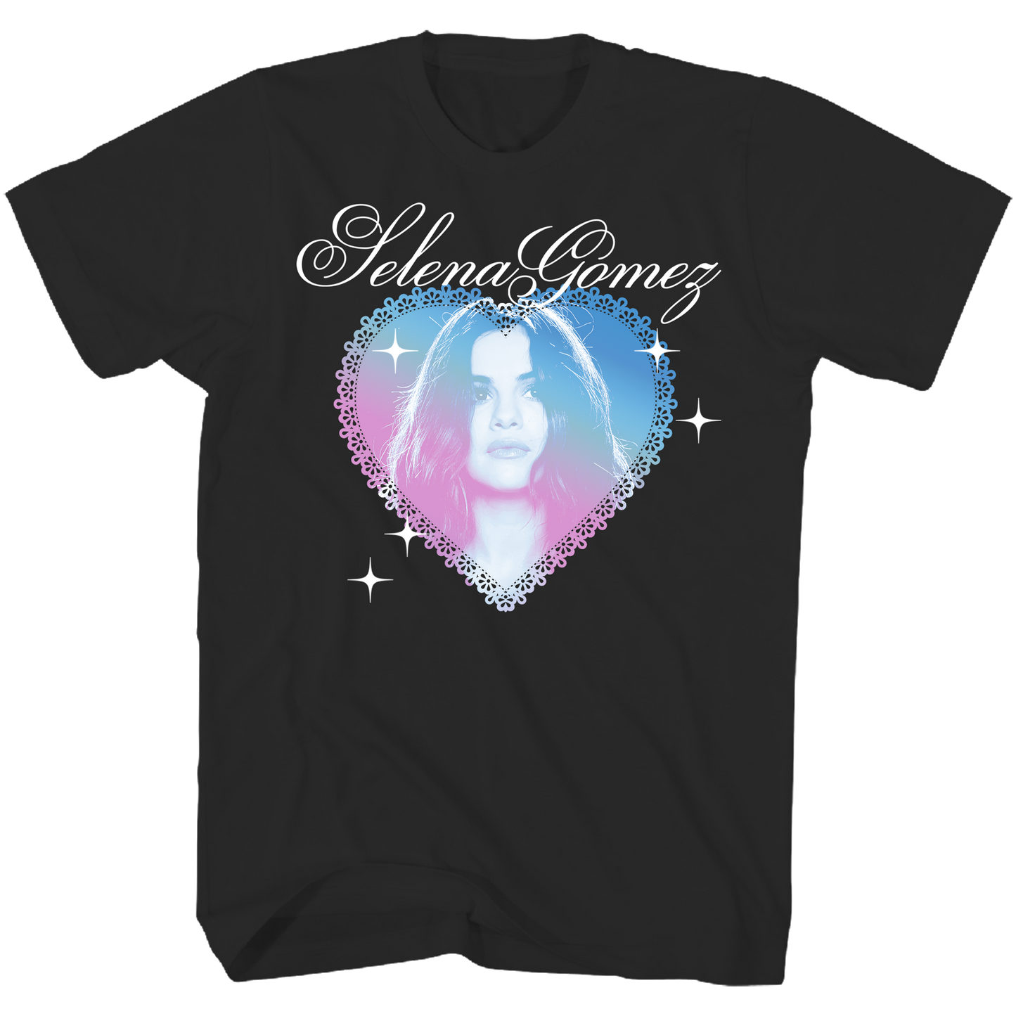 Selena Gomez - Circle Frame Tshirt Black Product Image