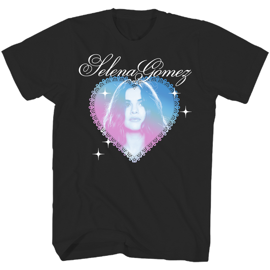 Selena Gomez - Circle Frame Tshirt Black Product Image