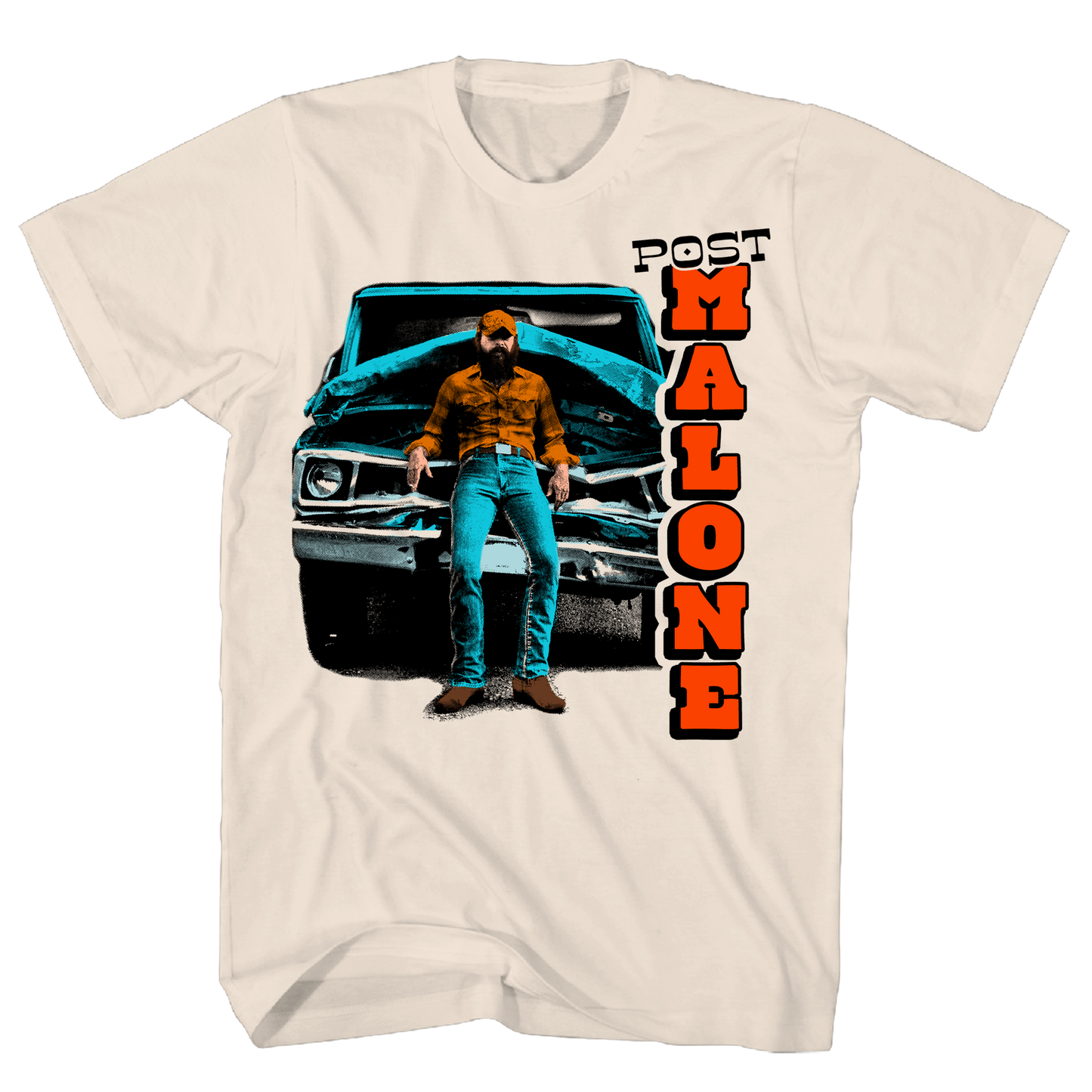 Post Malone - Pick Up Truck T Shirt 1x Nat Product Image