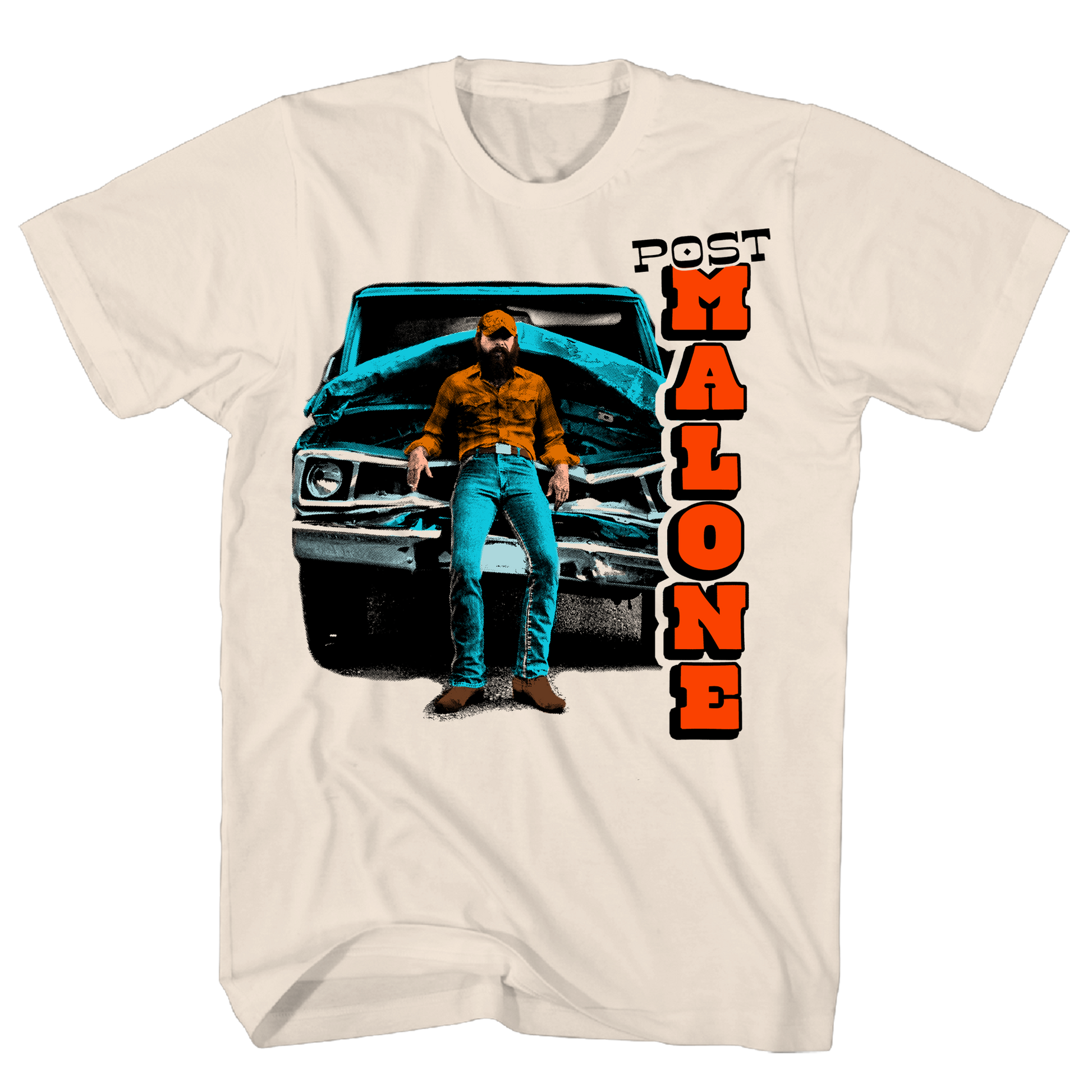 Post Malone - Pick Up Truck T Shirt 1x Nat Product Image