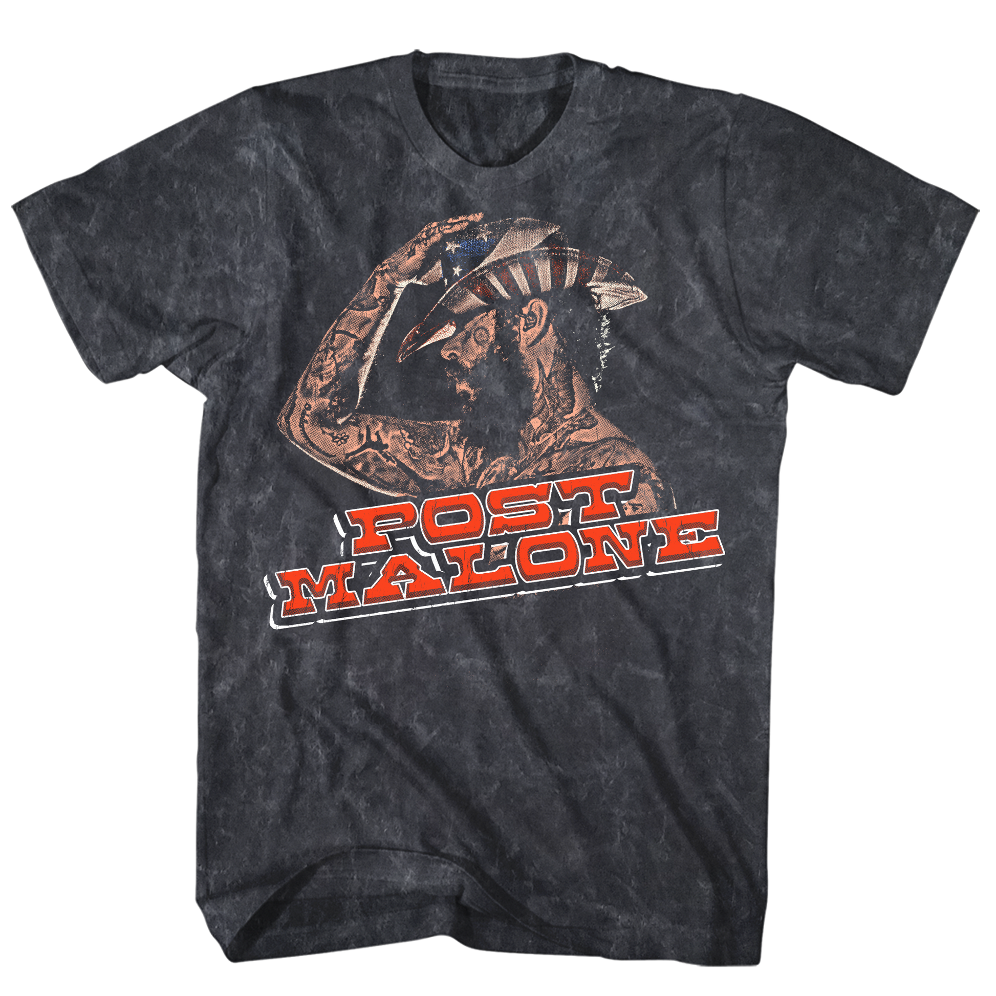 Post Malone - Side Profile T Shirt 1x Black Product Image