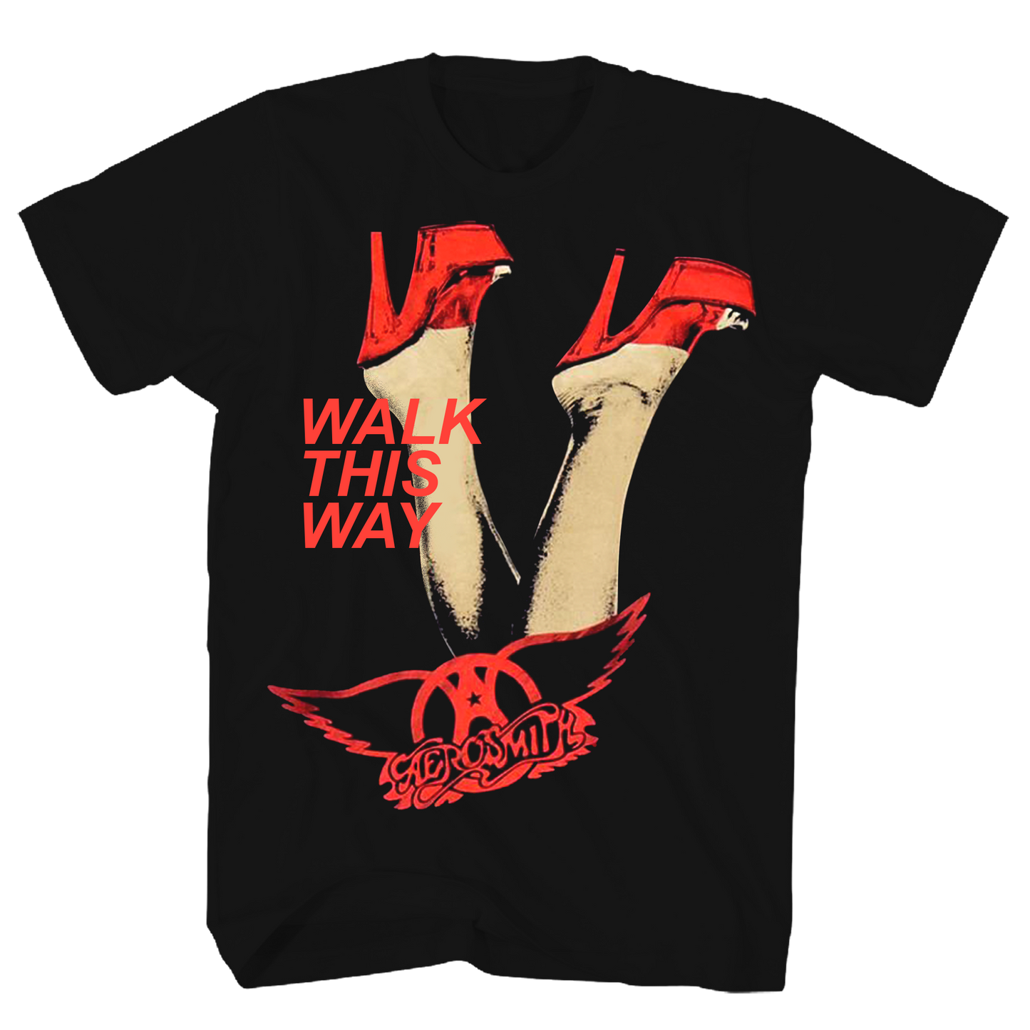 Aerosmith - Walk This Way Tshirt Black Product Image