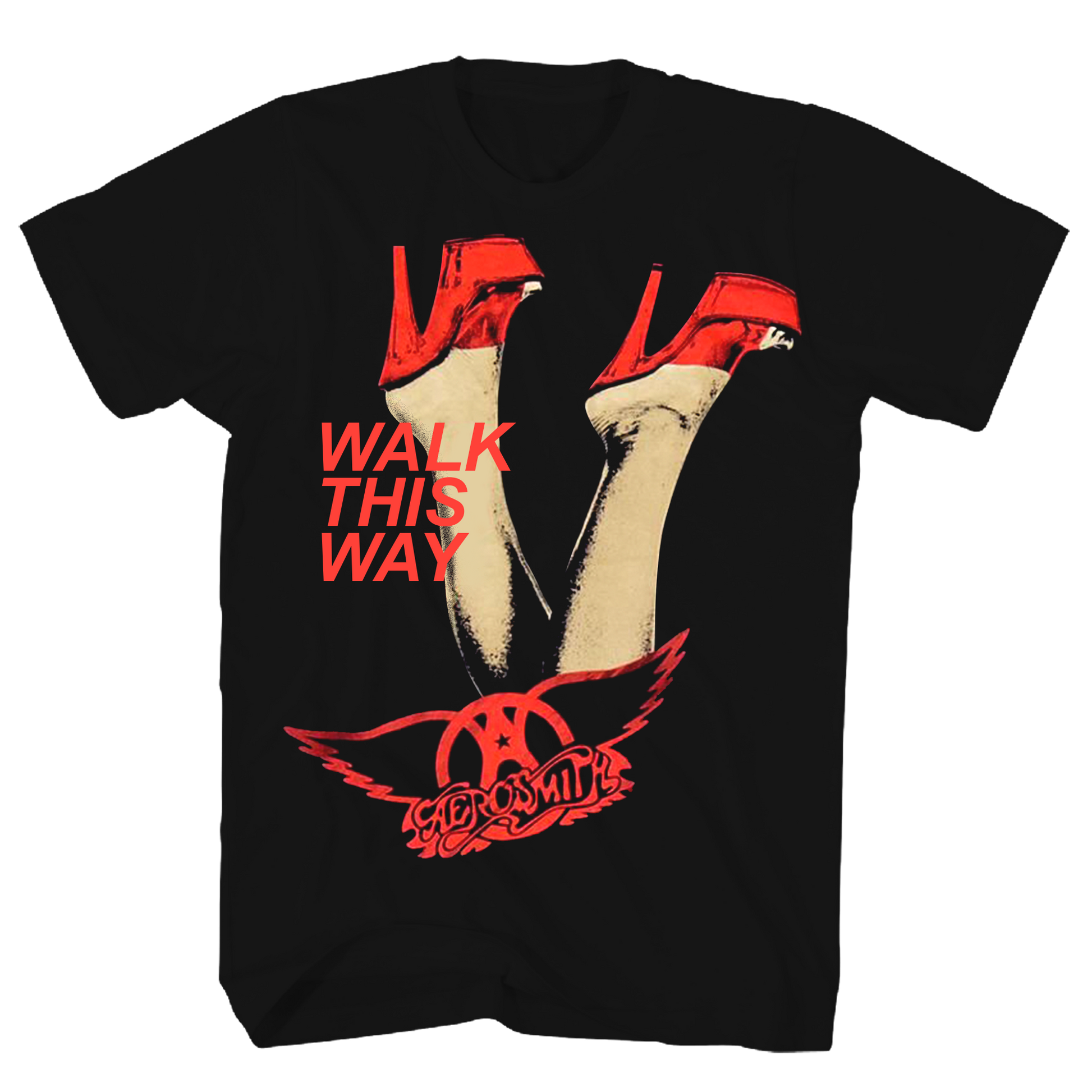 Aerosmith - Walk This Way Tshirt Black Product Image