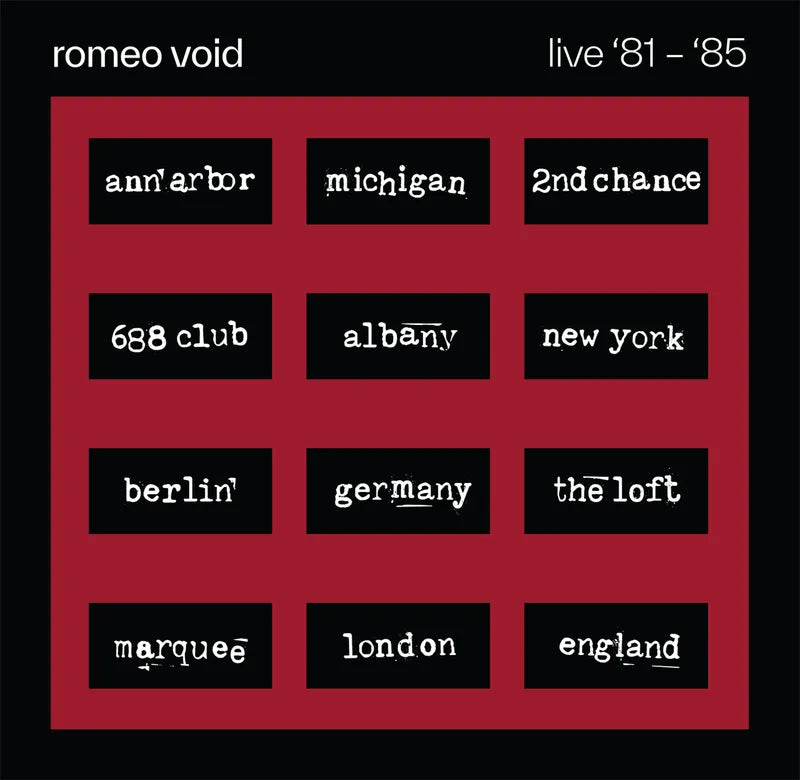 Romeo Void - Best of Romeo Void Live '81-'85 - RSD 2026 Product Image